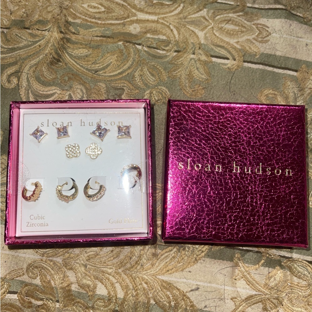 Sloan Hudson gold plated earring set - Picture 3 of 5
